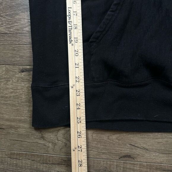 Supreme Size Medium Patent Leather Chenille Arc Logo Hoodie Black Sweatshirt - Picture 9 of 10